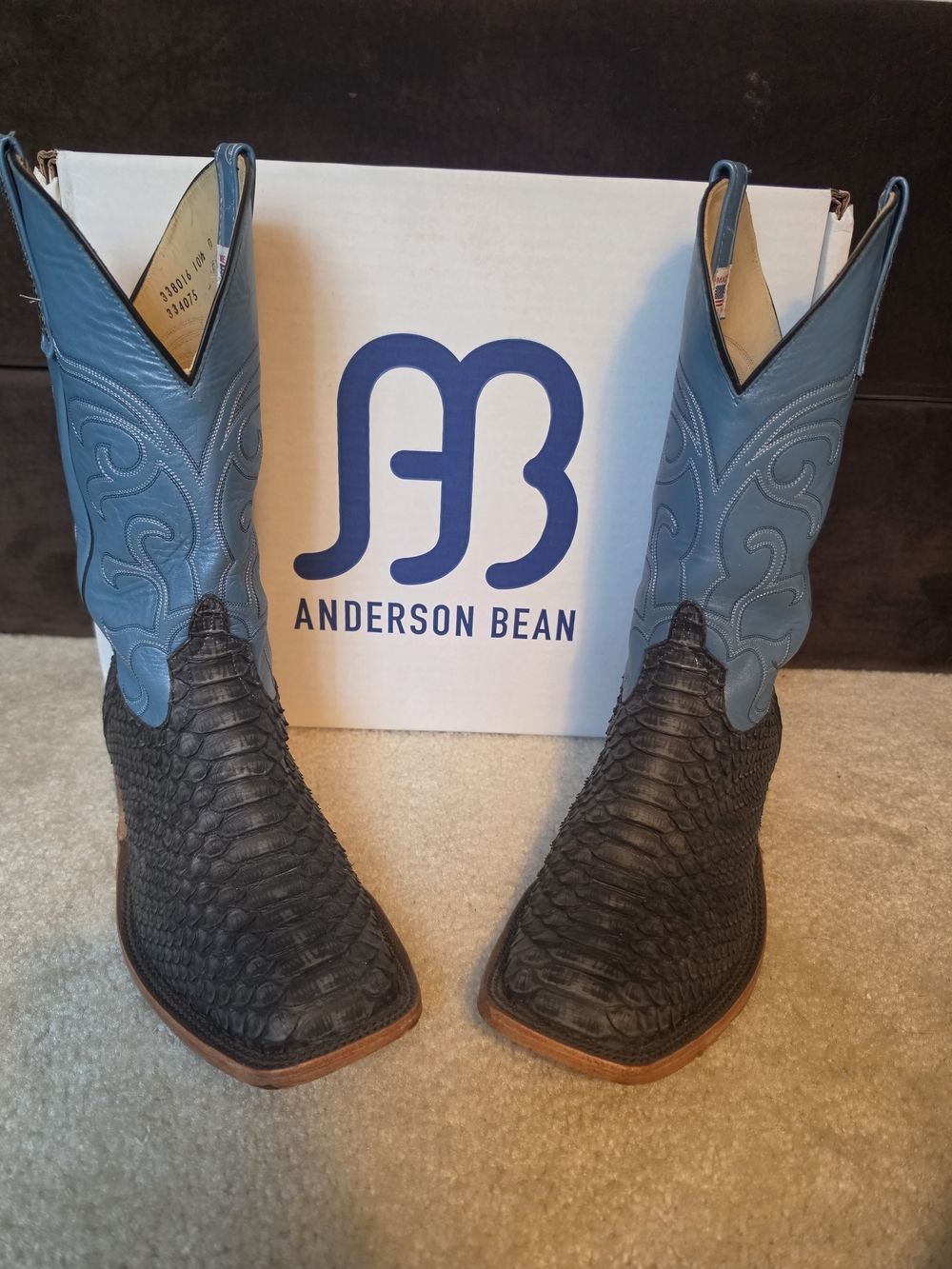Anderson Bean Black Rustic Python